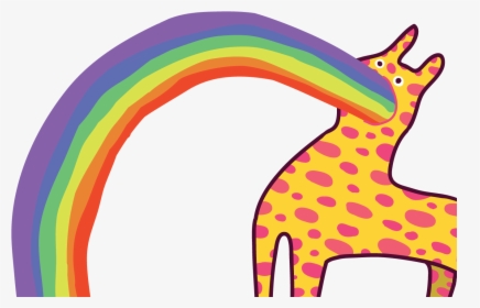 Rainbow Adobe Illustrator Drawing Vector Illustration - Giraffe, HD Png Download, Transparent PNG