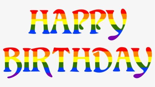 Typography Vector Birthday - Happy Birthday In Different Colors, HD Png Download, Transparent PNG