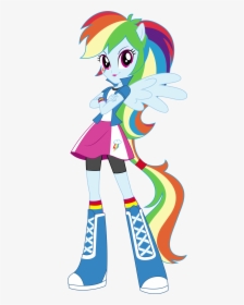 Anthro Eqg Rainbow Dash Vector By Icantunloveyou - My Little Pony Equestria Girls Rainbow Dash, HD Png Download, Transparent PNG