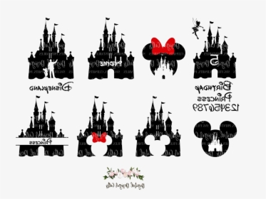 Disney Castle Clipart Transparent Png - Five Disney Princess Birthday Shirt, Png Download, Transparent PNG