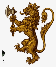 Transparent Lion Vector Png - Medieval Lion Coat Of Arms, Png Download, Transparent PNG
