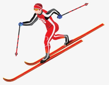Skier Vector Cross Country Skiing - Skiing, HD Png Download, Transparent PNG