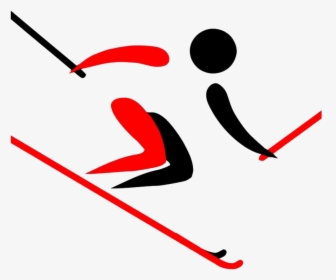 Skiing Png Free Pic - Freestyle Skiing Olympic Symbol, Transparent Png, Transparent PNG