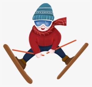 Fresh Winter Boy Character Png And Psd - Ski Jumping, Transparent Png, Transparent PNG