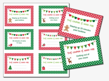 Printables Christmas Coupons Fellowes - Christmas Coupons For Kids, HD Png Download, Transparent PNG