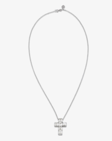 Diamond Cross Pendant, - Necklace, HD Png Download, Transparent PNG