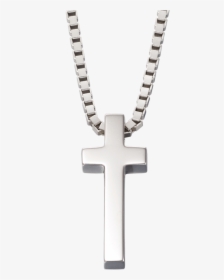 Silver Cross Necklace - Sterling Silver Cross Mens, HD Png Download, Transparent PNG