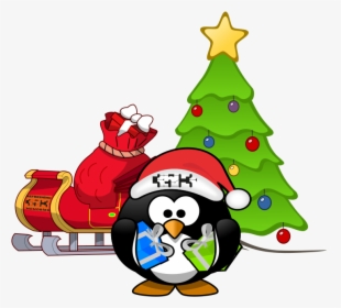 Christmas Tux On - Christmas Tree Template Free Printable, HD Png Download, Transparent PNG