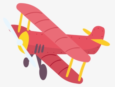 Airplane Aircraft Cartoon Illustration - Vintage Airplane Clipart Png, Transparent Png, Transparent PNG