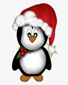 Cartoon Christmas Penguin Clipart, HD Png Download, Transparent PNG