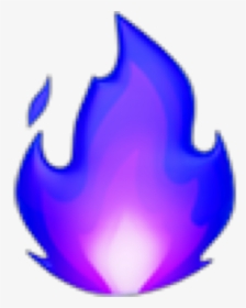 #fire #fuego #blue #azul #violet #violeta #emoji #freetoedit - Iphone Fire Emoji Png, Transparent Png, Transparent PNG