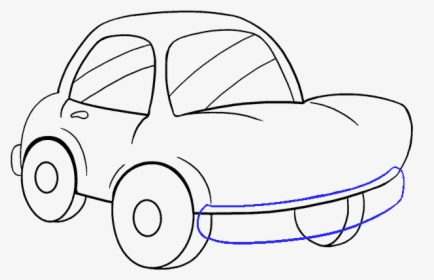 Simple Car Drawing, HD Png Download, Transparent PNG