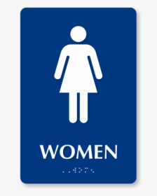 Female Restroom Sign - Female Washroom In Braille, HD Png Download, Transparent PNG