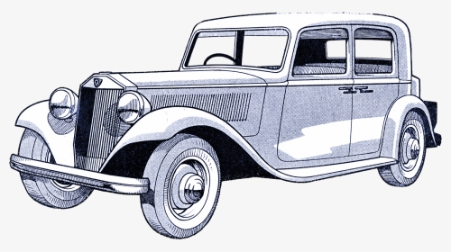 Car, Vintage, Drawing, Old, Antique, Automobile - Carros Antigos Para Desenhar, HD Png Download, Transparent PNG