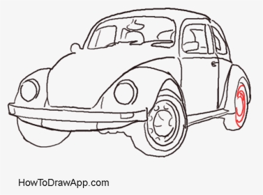 How To Draw Cartoon Car - Drawing, HD Png Download , Transparent Png Image  - PNGitem