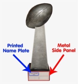 Vince Lombardi Trophy Png - Super Bowl Trophy Side View, Transparent Png, Transparent PNG