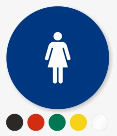 Women Restroom Sign Circle, HD Png Download, Transparent PNG