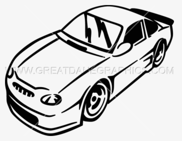 Black And White Race Car, HD Png Download, Transparent PNG