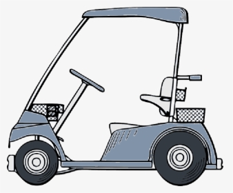 Car Drawing Outline Free Cliparts That You Can Download - Golf Cart Clipart, HD Png Download, Transparent PNG
