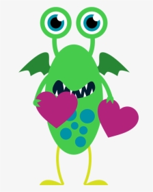 Monster Valentine Clipart Free Valentine Clip Art, - Monster Valentines Day Clip Art, HD Png Download, Transparent PNG