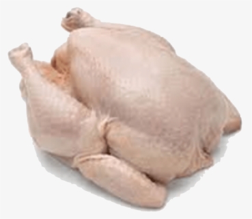 Transparent Cooked Chicken Clipart - Whole Frying Chicken Raw, HD Png Download, Transparent PNG