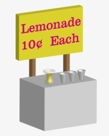 Lemonade Stand Svg Clip Arts - Lemonade Stand Transparent Png, Png Download, Transparent PNG