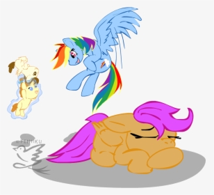 Top Flying Me Stickers For Android & Ios - Mlp Scootaloo Can T Fly, HD Png Download, Transparent PNG