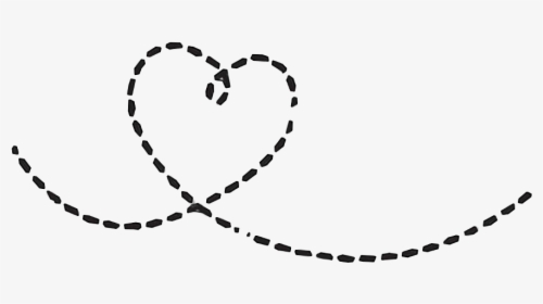 #dottedline #heart - Dotted Line With Heart, HD Png Download, Transparent PNG