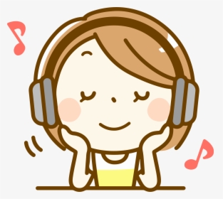 Woman Listening To Music - Listen To Music Clipart, HD Png Download, Transparent PNG