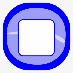 Original Png Clip Art File Stop Blue Button Svg Images - Circle, Transparent Png, Transparent PNG