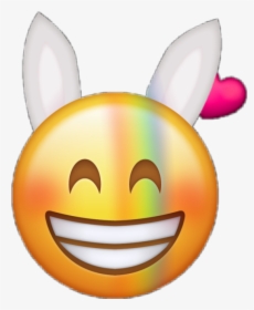 Emojie Emonjies Emotions Emoticones Emoji Bunny Conejo - Transparent Smiley Emoji, HD Png Download, Transparent PNG