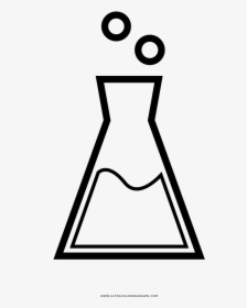 Erlenmeyer Flask Coloring Page - Erlenmeyer Flask Coloring Book, HD Png Download, Transparent PNG