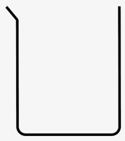 Beaker, Drawing, Diagram, Transparent Png Image Clipart - Scientific Drawing Of A Beaker, Png Download, Transparent PNG