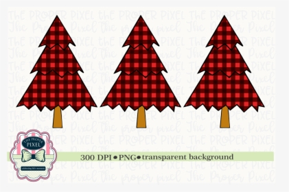 Tree Design Buffalo Plaid Christmas Sublimation Printable - Buffalo Plaid Christmas Tree, HD Png Download, Transparent PNG
