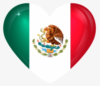 Flag Of Mexico Flag Of Italy Coat Of Arms Of Mexico - Transparent Mexico Flag Heart, HD Png Download, Transparent PNG
