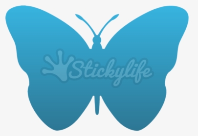 Butterfly Temporary Tattoo - Simple Butterfly Clip Art, HD Png Download, Transparent PNG