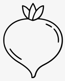 Turnip - Shalgam Clipart Black And White, HD Png Download, Transparent PNG