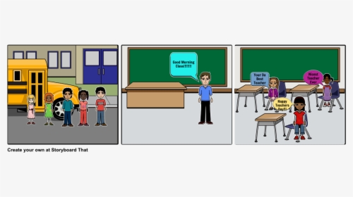 Good Morning Teacher Png - Cartoon, Transparent Png, Transparent PNG