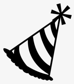 Party Hat - Party Hat Clip Art Black And White, HD Png Download, Transparent PNG