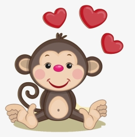 Monkey Heart Illustration, HD Png Download, Transparent PNG