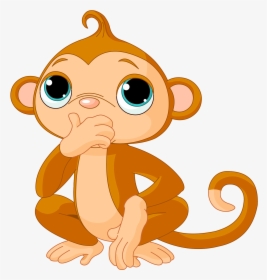 Drawing Free Content Clip Art Thinking Little - Monkey Clip Art, HD Png Download, Transparent PNG