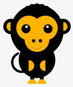 Cute Monkey - Cartoon, HD Png Download, Transparent PNG
