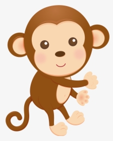 Red Monkey Clip Art At Clker - Monkey Clip Art For Kids, HD Png Download, Transparent PNG