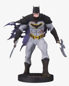 Dc Designer Series Metal Batman Statue By Capullo - Batman Dark Nights Metal Statue, HD Png Download, Transparent PNG