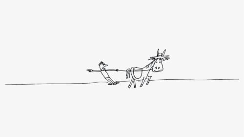 Stubborn Mule Cartoon - Cartoon, HD Png Download, Transparent PNG