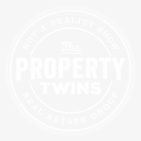 Propertytwins-white - Label, HD Png Download, Transparent PNG