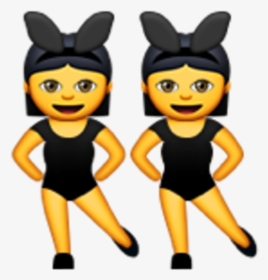 Transparent Twin Emoji Png - Women With Bunny Ears Emoji Png, Png Download, Transparent PNG