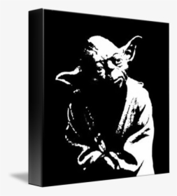 Pop Art Yoda Png - Yoda Black And White, Transparent Png, Transparent PNG