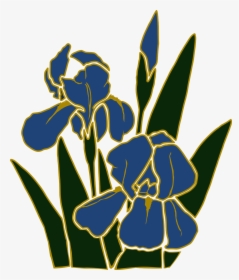 Bunga Iris Vector - ดอกไม้ กราฟฟิก 3 มิติ, HD Png Download, Transparent PNG