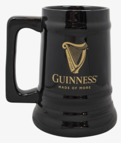 Guinness Black Ceramic Harp Beer Tankard - Guinness Beer Mug, HD Png Download, Transparent PNG
